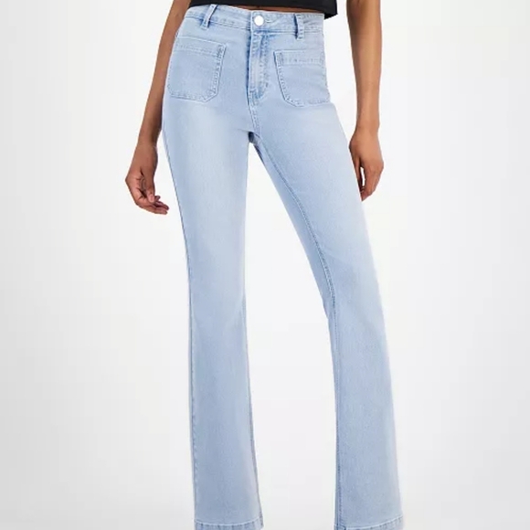 Dollhouse Blue Flare Wide Leg Jeans Size 0 - Picture 1 of 7